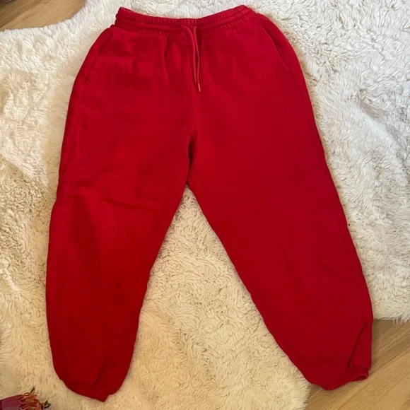 Women’s Petite or Kids Red and Blue Sweatpants - Picture 3 of 7
